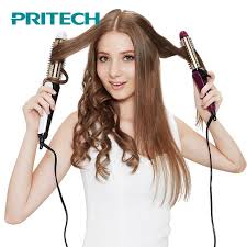 Pritech 3 In 1 Electric Hair Curler Straightener For Big Small Waves Portable Hair Curl Hair With Straightener Curling Iron Hairstyles Curls With Straightener