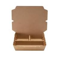 Custom Disposable Lunch Box Take Away Kraft Paper Box for Fast Food