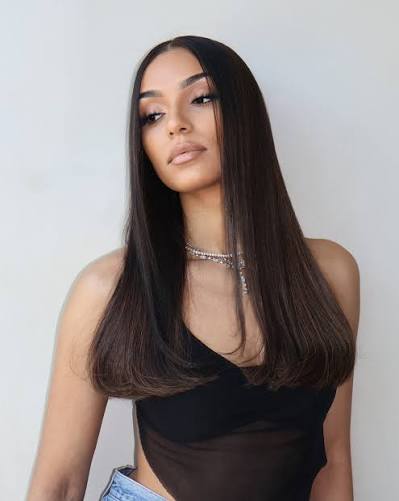 She can beat me but, she cannot beat my middle part sleek straight hair! @wickedrootshair Tape Extensions did not disappoint for that perfect ash brown color match, get color Dark chocolate ash