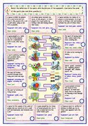 Sports And Equipment 3 Skills Part 2 Of 2 Esl Worksheet By Mpotb