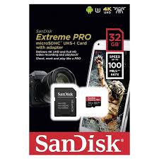 Sandisk sd card 4gb are small in physical sizes, their capacity to store large amounts of data has increased significantly. Sandisk Sdsqxcg 032g Gn6ma Extreme Pro Microsdhc Uhs I Card 32gb