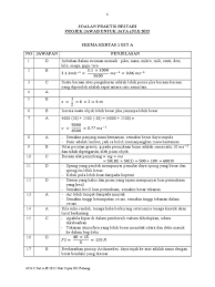 Koleksi kertas soalan peperiksaan sebenar sijil pelajaran malaysia spm dan skema jawapan. Skema K1 Juj 2015 Set A Fizik