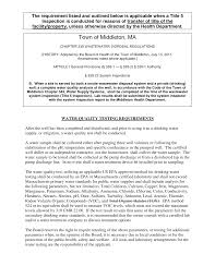 Water quality analysis lab report. Https Middletonma Gov Documentcenter View 152 Well Sampling As Part Of Title V Inspection Middleton Pdf