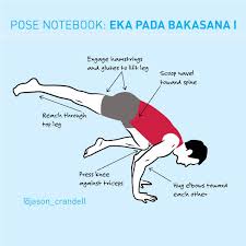 This is a very step by step tutorial for how to get into crow pose. Yoga Pose Notebook Eka Pada Bakasana I Jason Crandell Vinyasa Yoga Method