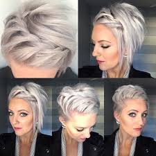 Good's skin looks so flawless, and there's no doubt her bright blonde pixie cut, which complements her complexion, has a lot to do with that glow. 50 Short Hair Style Ideas For Women Hair Styles Braids For Short Hair Short Hair Styles