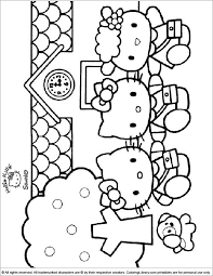 Select from 35478 printable coloring pages of cartoons, animals, nature, bible and many more. Hello Kitty Printable Coloring Picture Coloring Library