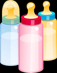 Wrapped baby art, yellow animal illustration, newborn baby transparent background png clipart. Baby Bottles Clipart Transparent Clipart World