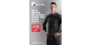 Educação para a saúde e prevenção do cancro, rastreio de cancro da mama , voluntariado em oncologia. Ronaldo Apoia Peditorio Da Liga Portuguesa Contra O Cancro Marketeer