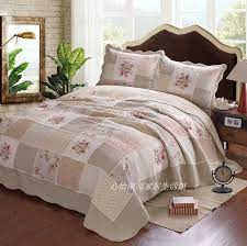 In Stile Americano 100 Cotone Copriletto Trapuntato Copriletto Patchwork Pastorale 3 Pezzi Set Di Bi Biancheria Da Letto Copriletto Set Di Biancheria Da Letto