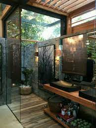 To combine everything you need for a comfortable stay in one room, you need to take into account all the design features of the room. 20 Amazing Open Bathroom Design Inspiration The Architects Diary Creative Bathroom Design Bathroom Design Inspiration Outdoor Bathrooms