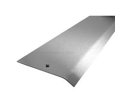 Please check the dimensions of this profile on the image provided (sizes are in mm) to work out which bar best suits your needs. Satin Stainless Steel Threshold Strip 1 Bevel 100x915mm
