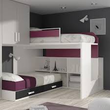 Svärta loft bed frame with desk top. Corner Bunk Bed Touch 45 Ros 1 S A Single Contemporary With Storage Compartment