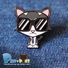 Cute Cat Enamel Pin Cat Pin Gift Hard Enamel Animal Pin Etsy