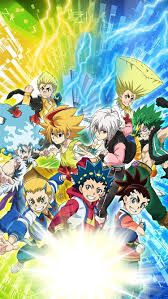 2 turbo / chouzetsu muteki blader! The Poster With The 9 Characters From The 4 Seasons Of Beyblade Burst Who Will Appear In Season 5 Sparking Is Now Com Anime Anime Wallpaper Beyblade Characters