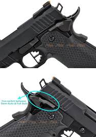 Requires rework is not a prohibited. Aw Custom Hx2033 Hi Capa Gas Blowback Airsoft Pistol Semi Full Auto Capable Black Airsoftgogo