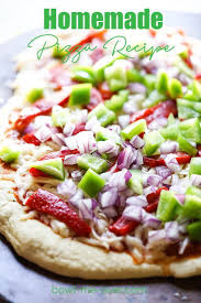 Quick Easy Homemade Pizza Recipe Recipe Homemade Pizza Recipe Easy Pizza Recipes Homemade Easy Homemade Pizza