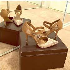 Bcbgeneration Shoes Bcbg Nude Snakeskin Heels Poshmark