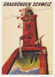 alois carigiet plakat fur graubunden 1937 plakatsammlung museum fur gestaltung zurich retro poster schweiz alte werbung