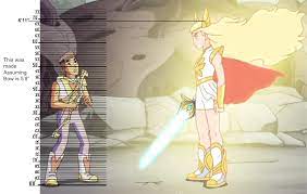 I figured out She-Ra's height. Or, at least got close to it. :  r/PrincessesOfPower