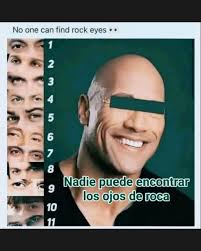Noonecanfindrockeyes. No one can find rock eyes 1 2 3 5 6 10 Nadie puede  encontrar los ojos de roca 11