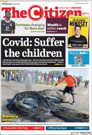 Show off your brand's personality with a custom newspaper logo designed just for you by a professional designer. Newspaper The Citizen South Africa Newspapers In South Africa Thursday S Edition March 4 Of 2021 Kiosko Net