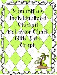 Special Order Samanthas Personalized Behavior Chart And Graph