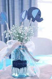 23 Easy To Make Baby Shower Centerpieces Table Decoration Ideas Peanut Baby Shower Elephant Baby Shower Centerpieces Baby Shower Decorations