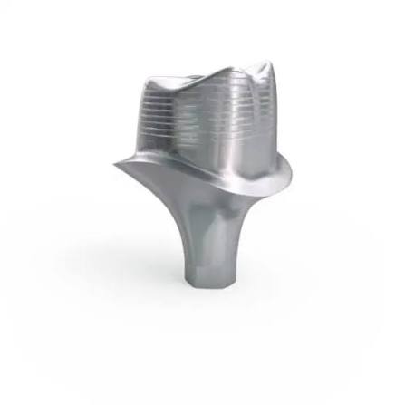 チタン製インプラントアバットメント - Atlantis™ - Dentsply Sirona - 内側 / ストレートタイプ / セメント固定