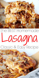 Easy Homemade Lasagna Recipe In 2020 Easy Homemade Lasagna Homemade Lasagna Homemade Lasagna Recipes