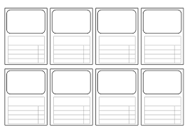 The one with the best or highest value wins, and that player collects all the top cards, including their own, and moves them to the bottom of their pile. Templates For Top Trumps Style Cards All Subjects Teaching Resources