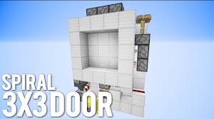 Dont forget to look at the pictures! Minecraft 3x3 Spiral Door Compact And Fast Youtube