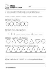 Out of 8797 children of town, 6989 go to school. Grade 1 Word Problems Worksheets