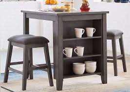 Browse our stunning range of home bar stools and kitchen stools online today. Caitbrook 3 Piece Counter Height Table Set Gray Home Furniture Plus Bedding