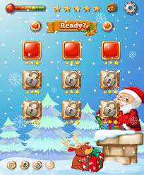 ¡da a tus personajes un cambio de imagen. Una Plantilla De Juego De Navidad Vector Gratis