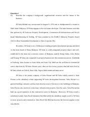 Broadcast venue annex, level 1, s p setia berhad corporate hq no. Audit 1 Question 1 A Describe The Companys Background Organizational Structure And The Nature Of The Business Sp Setia Berhad Was Incorporated In Course Hero