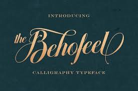 Behofeel Decorative Script By Logolabs On Creativemarket Creative Fonts Lettering Fonts Silhouette Fonts