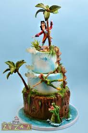 Peter Pan And Captain Hook Cake By Nasa Mala Zavrzlama Tinkerbell Cake Peter Pan Cakes Cake