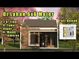 Desain rumah minimalis 3 kamar ini menggambarkan tiga kamar yang berhadapan dan ruang tamu diapit ditengah. 6x6 2 Kamar Tidur Desain Rumah Minimalis Youtube Rumah Minimalis Rumah Desain Rumah