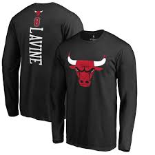 Men S Fanatics Branded Zach Lavine Black Chicago Bulls Backer Name Number Long Sleeve T Shirt In 2020 Chicago Bulls Outfit Chicago Bulls Black Shirt