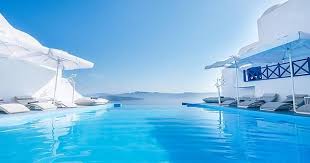 Infinity Pool At Astarte Suites Hotel Santorini In 2020 Santorini Luxury Hotels Santorini Hotels Santorini