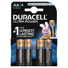 Duracell Ultra Power Type Aa Alkaline Batteries Pack Of 4