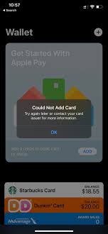 The best way to use apple card is with apple pay — the secure payment technology built into iphone, apple watch, ipad, and mac and accepted at 85 percent of merchants in the united states. Apple Pay Wallet Not Working Unable To Add Any Cards On Any Of My Devices I Can T Get Passed This Error Any Ideas Iphone 12 Pro On The Latest Ios Applepay