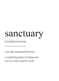 Sanctuary Definition Print Quote Print Wall Art Prints Wall Etsy Quote Prints Unusual Words Home Quotes And Sayings