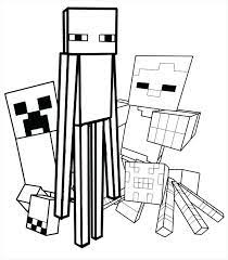 Print for free in a4 format. Enderman Coloring Pages Coloring Home