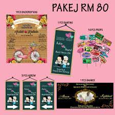 Banner kahwin to download banner kahwin just right click and save image as. Pakej Banner Kahwin Rm 80 Shopee Malaysia