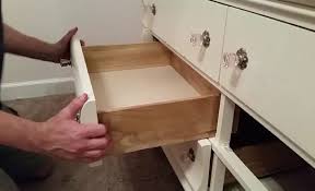 To fix a broken drawer slide try adjusting the drawer slides to see if that will solve the problem. How To Replace A Wooden Drawer Slide With A Metal One