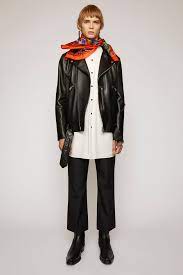 Leather Biker Jacket In 2021 Fitted Biker Jacket Biker Jacket Black Jacket