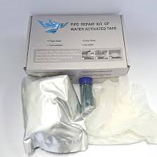 Maintain tension on the tape so it wraps snugly around the pipe. Supplier For Pipe Repair Water Activated Tapes In Singapore