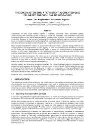 How well do you know the classics? Pdf The Quiz Master Bot A Persistent Augmented Quiz Delivered Through Online Messaging
