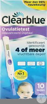 Clearblue advanced digital ovulation test. Clearblue Digital Test Ovulation Avec Lecture De Deux Hormones 10 Pieces Newpharma